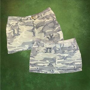 mini camo skirt